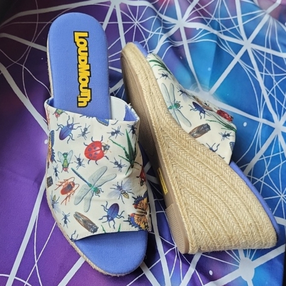 🪲Loudmouth Marlene Bug Out Espadrille Wedge - Picture 5 of 12
